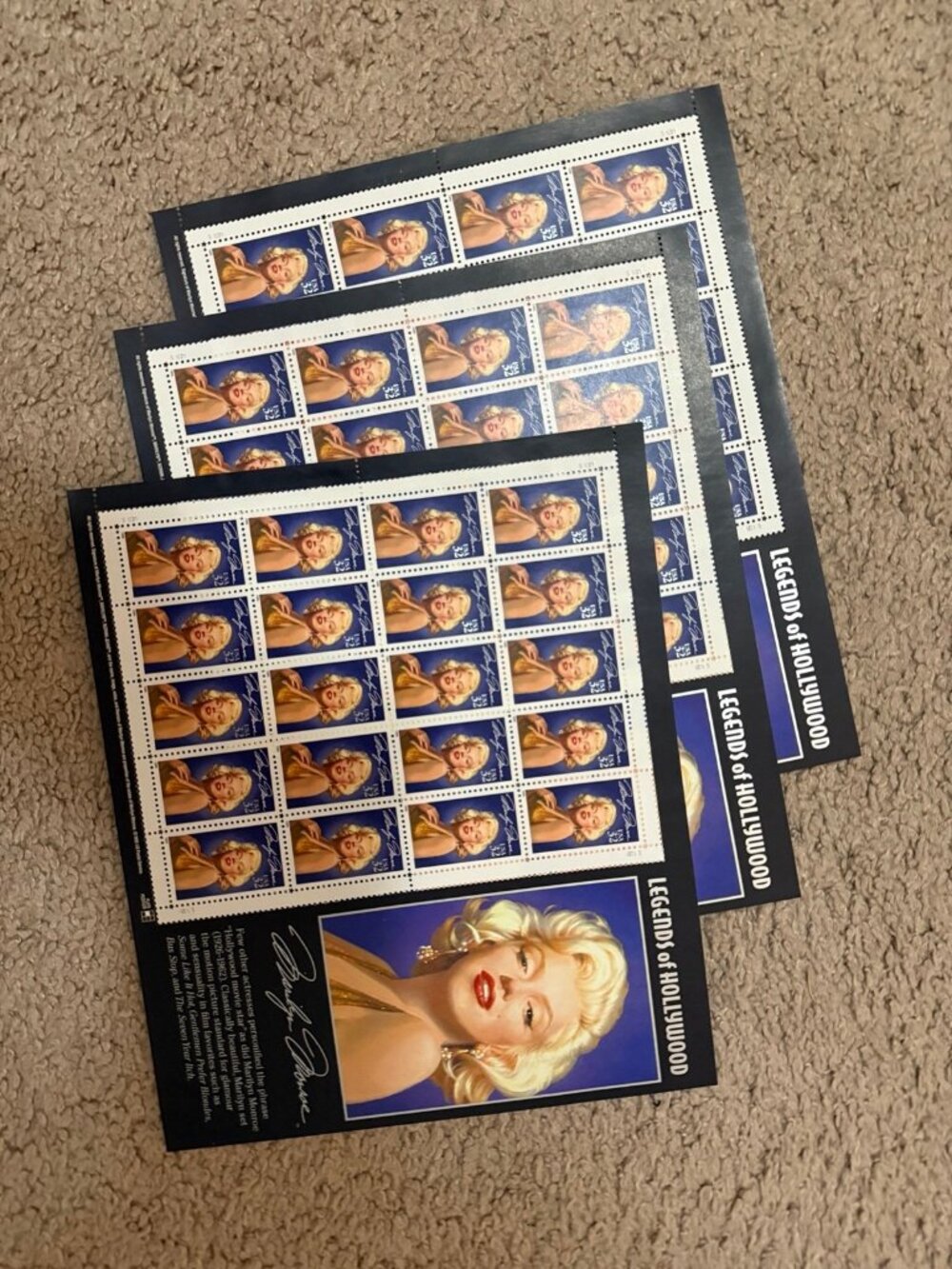 Stamps - Hollywood legends - Marilyn Monroe